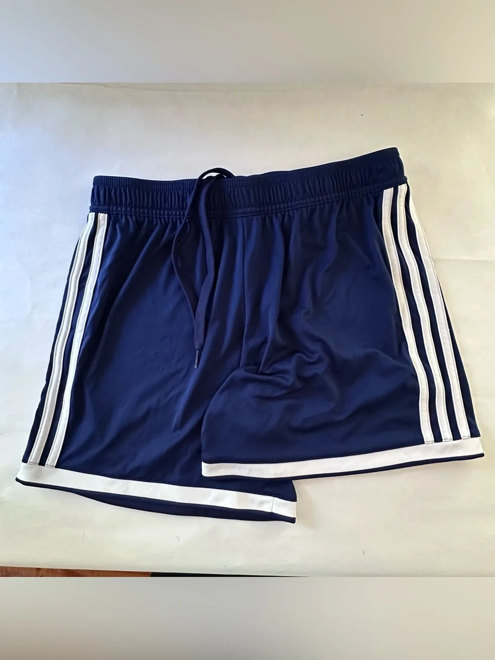 2 Pack Adidas Navy Climalite Athletic Soccer Shorts Youth Medium 12-14 Training
